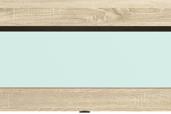 Кровать детская Акварель НМ 041.50 дуб сонома, кэнди с мягкой спинкой Дабл лекко ява велюр серо-розовый