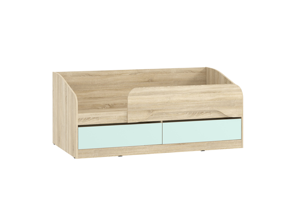 Кровать детская Акварель НМ 041.54 дуб сонома, кэнди