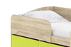 Кровать детская Акварель НМ 041.54 дуб сонома, лайм