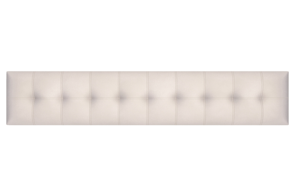 Кровать детская Фанк НМ 041.50-01 дуб сонома, белый с мягкой спинкой Дабл велутто 16 велюр бежевый