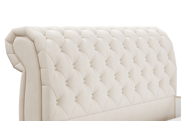 Кровать Эмили 1800 пуговицы велюр Вивальди 2 с ортопедическим основанием и подъемным механизмом