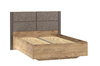 Кровать Livorno 140 с ортопедическим основанием НМ 011.58-02 дуб бунратти, софт графит