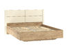 Кровать Livorno 160 с ортопедическим основанием НМ 011.58 дуб бунратти, софт панакота