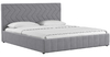 Кровать Милана 180 велюр пепельный серый с ортопедическим основанием и подъемным механизмом