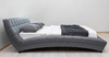 Кровать Оливия 160 экокожа серый с ортопедическим основанием