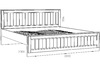 Кровать Оливия 180 с ортопедическим основанием НМ 040.34-03 Х + ящик для белья (2 шт.) НМ 040.39-03 Х