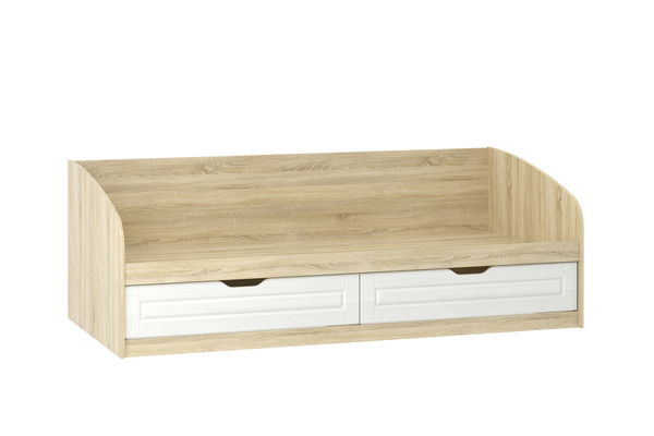 Кровать Оливия НМ 008.63 Х дуб сонома, белое дерево