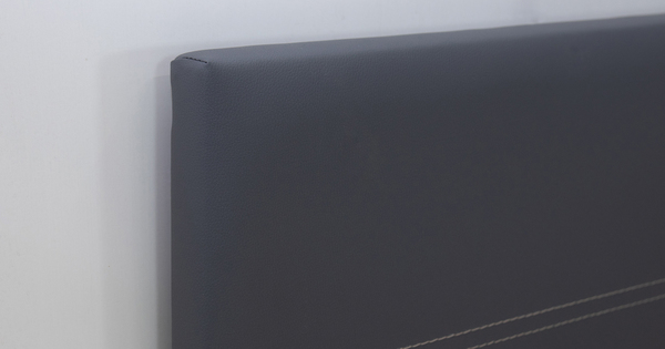 Кровать Синди 90 экокожа серый с ортопедическим основанием и подъемным механизмом