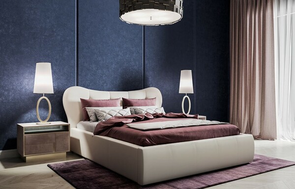 Кровать Лавита 160 экокожа белая с подъемным механизмом