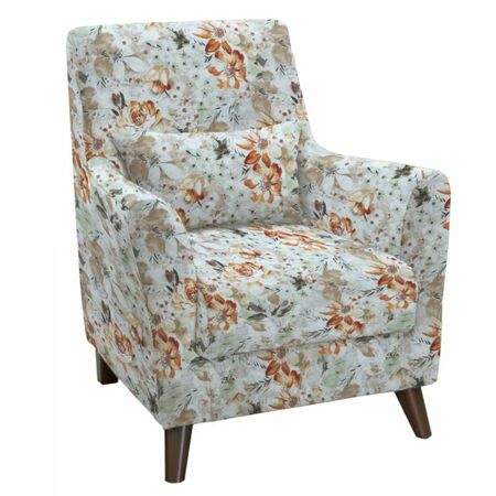 Кресло для отдыха Либерти ТК 228 велюр коричневые цветы