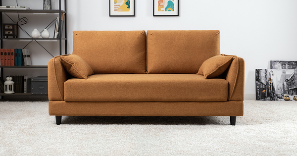 Диван-кровать прямой Макс ТД 284 жаккард Анри 13 терракотовый