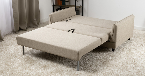 Диван-кровать прямой Макс ТД 286 жаккард Анри 04 бежевый