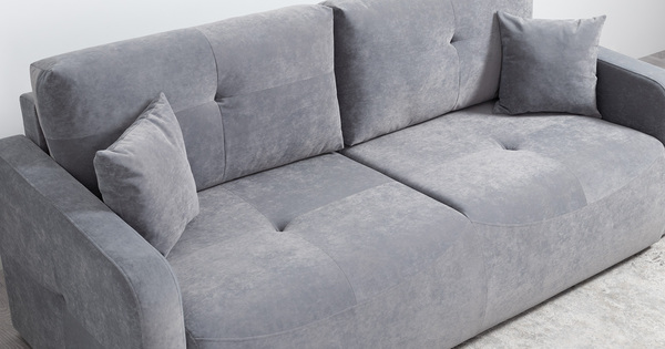 Диван-кровать прямой Марсель ТД 701 велюр Aura 20 серый