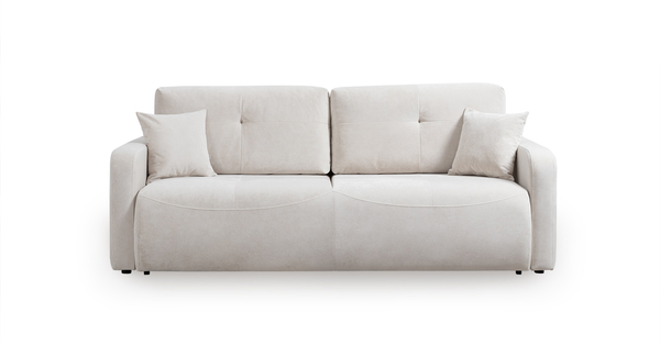 Диван-кровать прямой Марсель ТД 703 велюр Aura 02 белый