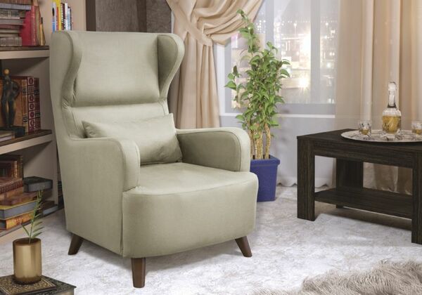 Кресло для отдыха Меланж ТК 15 замша дублин мосун