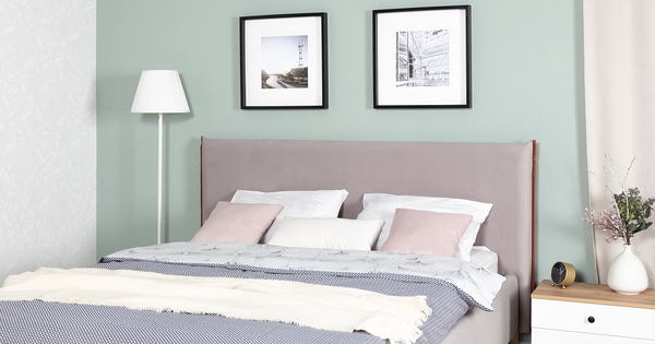 Кровать Микаса 160 велюр светло-серый, терракотовый с ортопедическим основанием и подъемным механизмом