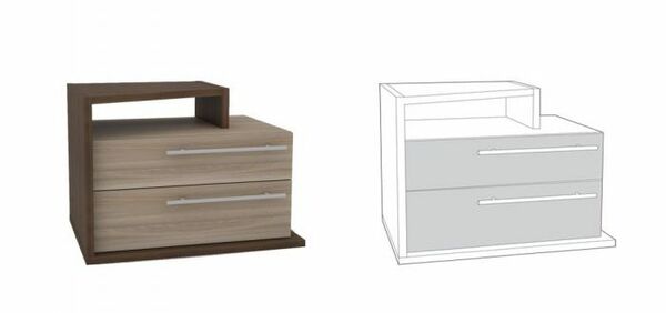 Тумба прикроватная Моника 302