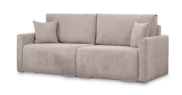 Диван-кровать прямой Оксфорд 710 композиция 3, шенилл Muza 04 светло-бежевый, модульная система