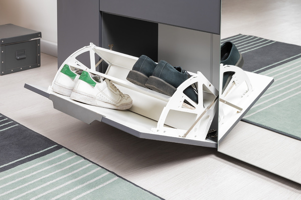 Прихожая Октава 15.123 серый графит, дуб вотан, серый графит ПВХ