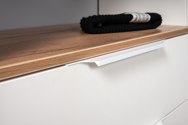 Прихожая Октава 15.123 белый PE шагрень, дуб вотан, белый PE шагрень ПВХ