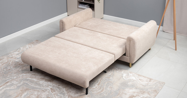 Диван-кровать прямой Оникс ТД 204 велюр Ocean 003 бежевый