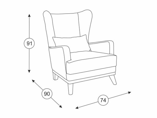 Кресло для отдыха Оскар ТК 306 велюр яркие цветы
