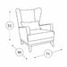 Кресло для отдыха Оскар ТК 313 велюр светлый кварцевый серый