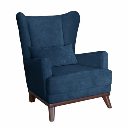 Кресло для отдыха Оскар ТК 314 велюр темно-синий сапфировый