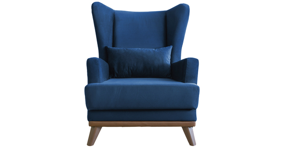 Кресло для отдыха Оскар ТК 314 велюр темно-синий сапфировый