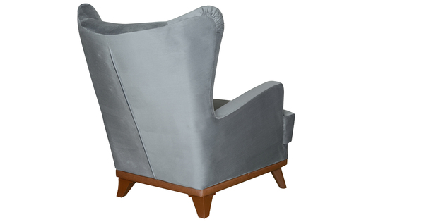 Кресло для отдыха Оскар ТК 315 велюр стальной серый