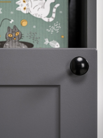 Стеллаж Остин 16.427 серый графит 0162 РЕ, дуб золотой CRAFT, графит ZB 856-2 ПВХ, сборка на любую сторону