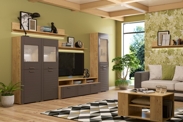 Полка Livorno НМ 011.60 Х дуб бунратти