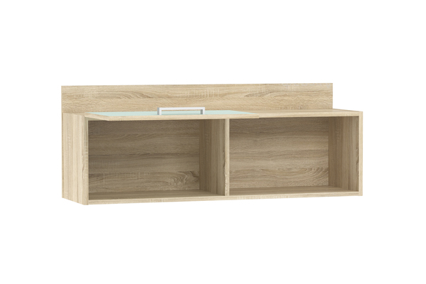 Полка навесная Акварель НМ 011.38 М1 дуб сонома, кэнди