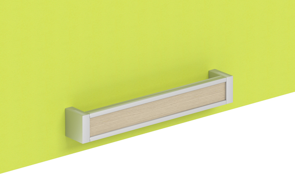 Полка навесная Акварель НМ 011.38 М1 дуб сонома, лайм
