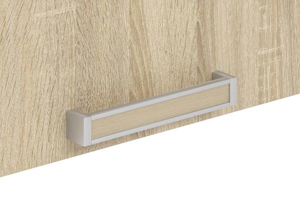 Полка навесная Акварель НМ 011.39-01 М дуб сонома, лайм