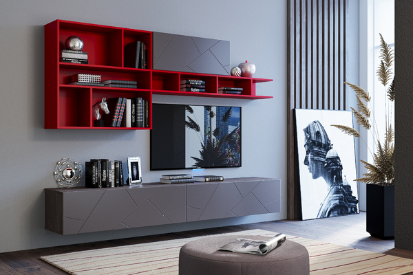 Полка навесная Summit НМ 011.92-03 ярко-красный