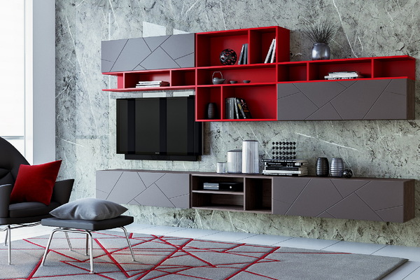 Полка навесная Summit НМ 011.93 ярко-красный