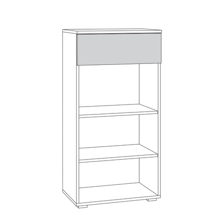 Прихожая Юнона Композиция 9 дуб белый CRAFT, серый шифер