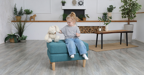 Пуф Гарнет ТП 436 рогожка бирюзовый