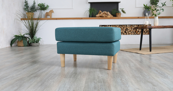 Пуф Гарнет ТП 436 рогожка бирюзовый