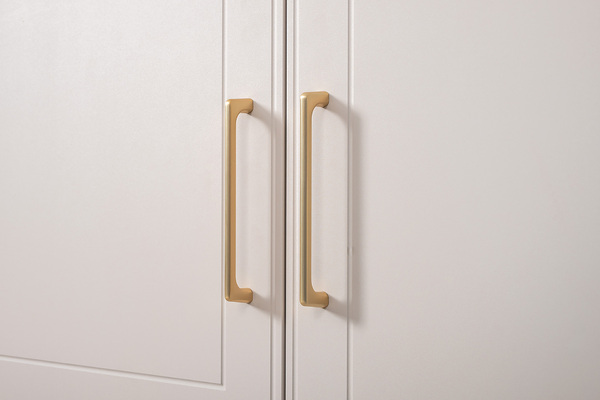 Гостиная Ричфорд композиция 1 с карнизами, кашемир 5981 BS, моно керамика D166-2 ПВХ, белый PE шагрень (собирается на любую сторону)