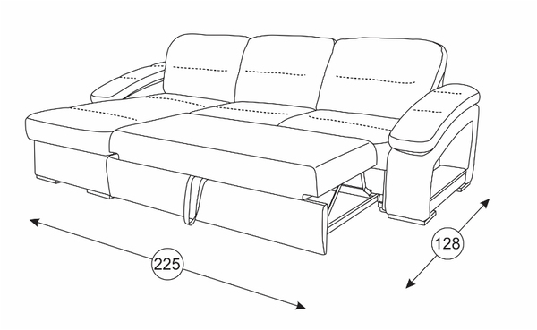 Рокси 1 диван угловой арт. 40430