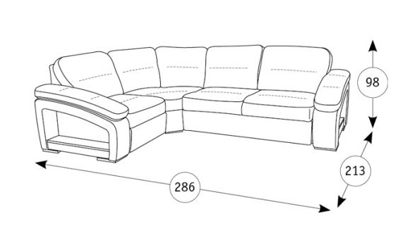 Рокси диван угловой арт. 40434