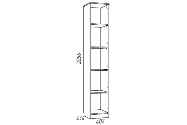 Шкаф для белья Акварель 013.01-02 М1 дуб сонома, капучино