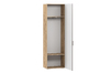 Шкаф для одежды Livorno НМ 013.16 Х LR без зеркала, дуб бунратти, софт графит