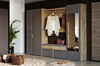 Шкаф для одежды Livorno НМ 013.16 Х RZ с зеркалом, дуб бунратти, софт графит