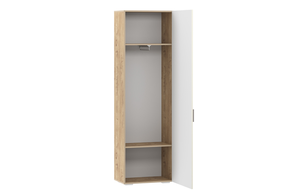 Шкаф для одежды Livorno НМ 013.16 Х RZ с зеркалом, дуб бунратти, софт панакота