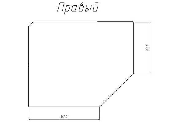 Шкаф для одежды угловой Фанк НМ 013.04-02 М левый, дуб сонома, белый