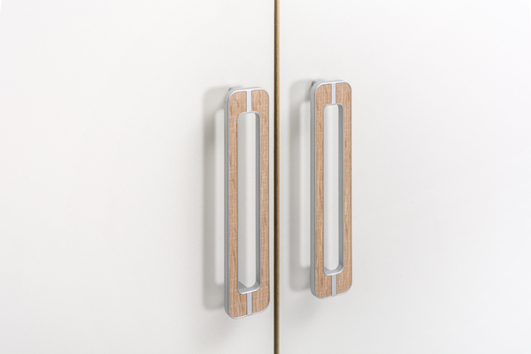 Шкаф для одежды Веста 13.130 гаскон пайн светлый, белый PE шагрень