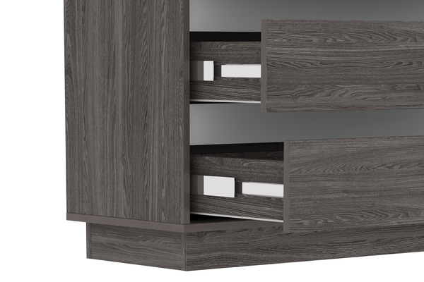 Шкаф для одежды VIRGINIA НМ 011.81 ясень анкор темный, белый скандинавский